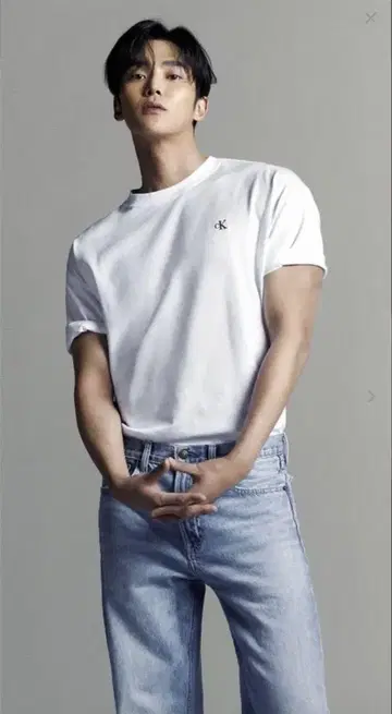 캘빈클라인 라이트 블루 스트레이트 데님