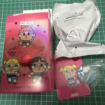 POPMART CRYBABY 파워 퍼프 걸스 버블스