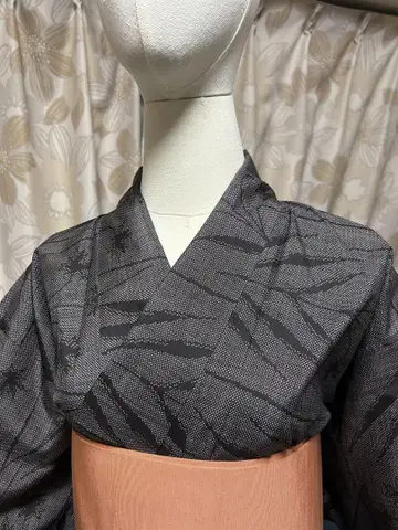 기모노  명주  오시마 명주  새상품급  몸통 안감 깨끗함  기장 151