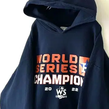 MLB 월드 시리즈 챔피언스 맨투맨 후드티 L 네이비 구제 의류