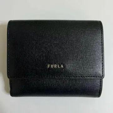 FURLA 두겹 지갑 블랙 가죽 훌라