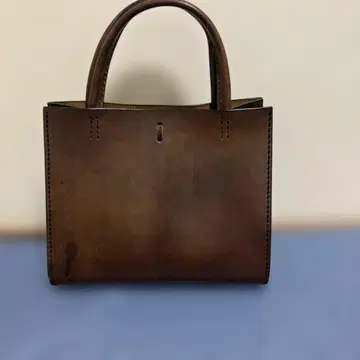 프린세스 타야 브라운 가죽 토트백