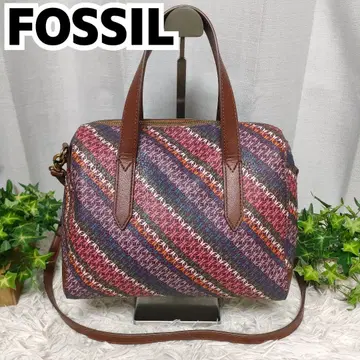 파슬 숄더백 멀티 컬러 FOSSIL 백 올 패턴 모노그램