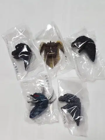 제일복권 고질라 대괴수 열전 G 몬스터 헤드 마그넷 5종 세트