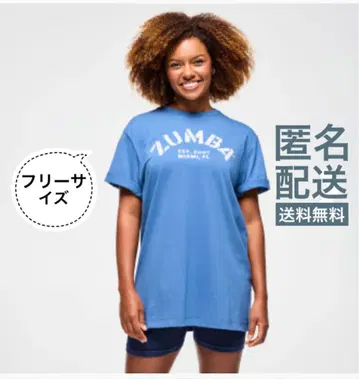 미개봉 새상품 정품 신상 ZUMBA 티셔츠 파랑