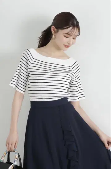 proportion body dressing 오프숄더 니트