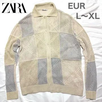 자라 절개 메쉬 니트 셔츠 L~XL 시스루 니트
