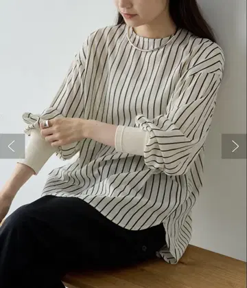 PUAL CE CIN 레이어드 풀오버 블라우스