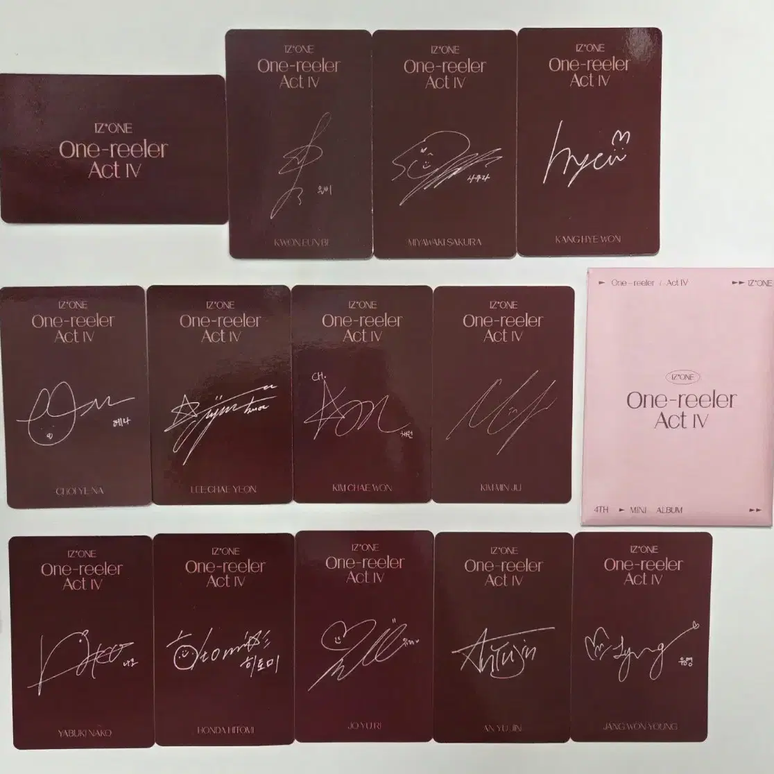 【One-reeler 特典 なこ】IZ*ONE 特典13枚 IZ*ONE｜韓国4枚目のミニアルバム『One-reeler/Act Ⅳ』 - TOWER