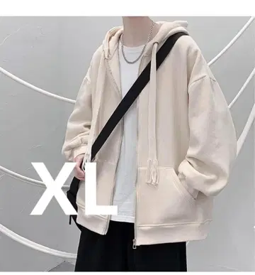 36 후드 부착 후드티 긴팔 XL 맨투맨 한국 베이지