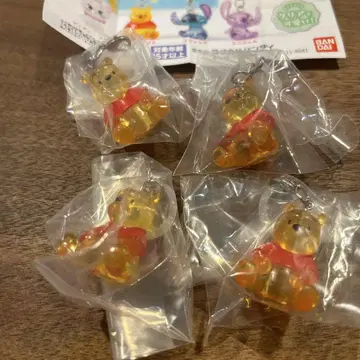 곰돌이 푸 메지루시 액세서리 4종 세트 가챠 푸우만 세트