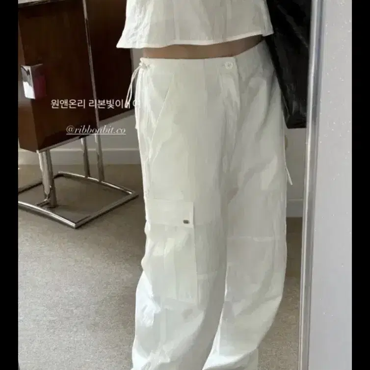 NEWALRIN ♥ Newalrin emblem lace nylon wide Pants Newalrin emblem nylon wide Pants - 뉴얼린