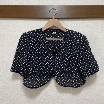 새상품급 빈티지 노카라 자켓 숏 기장 가디건 겉옷