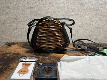 새상품급 에바고스 ebagos 오니기리 미니백 바스켓 백 블랙