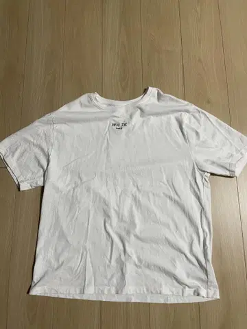 white paris 오버 사이즈 티셔츠