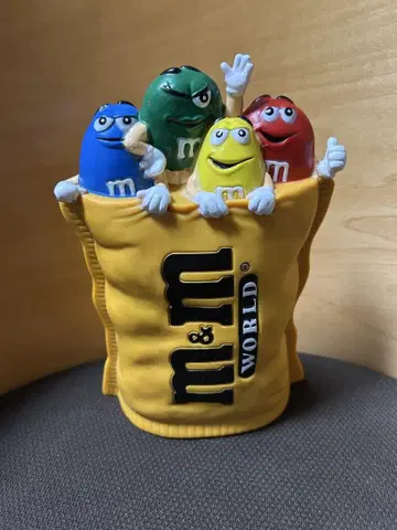 M&M 월드 저금통 피규어 소프트 비닐