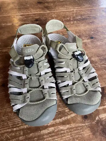 keen 샌들 위스퍼 스웨이드 올리브 23cm 페스티벌 캠핑