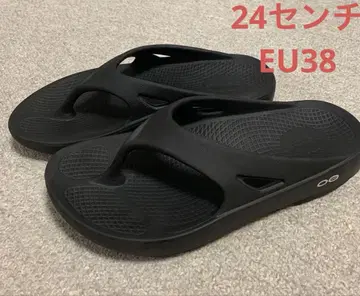 OOFOS 우포스 샌들 블랙 EU38 24.0cm