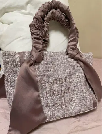 SNIDEL HOME 트위드 로고 백