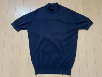 John Smedley 모크넥 씨 아일랜드 코튼 네이비 M