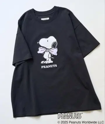 새상품 FREAK'S STORE PEANUTS 스누피 티셔츠 블랙