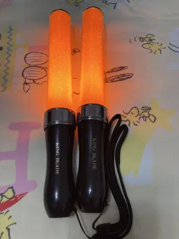 KING BLADE 킹 블레이드 응원봉 오렌지 단색 2개 세트