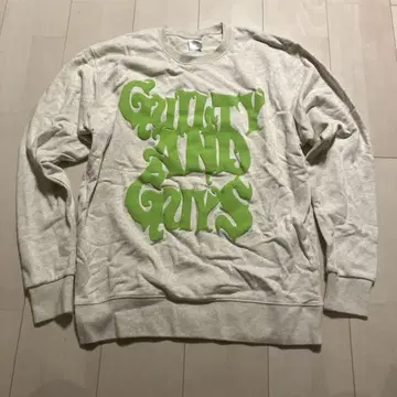 guiltyguys 트레이닝복 사이즈 L 그레이 로고 옐로우 그린