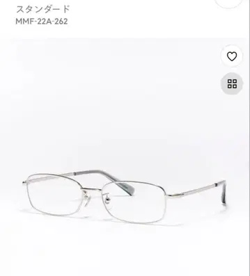 JINS MMF-22A-262 스탠다드 안경 실버