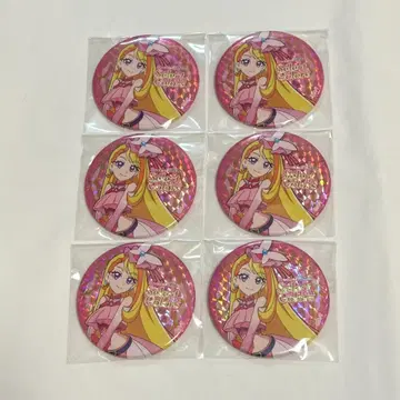 Select Colors 핑크 큐어 버터플라이 캔뱃지 6종 세트