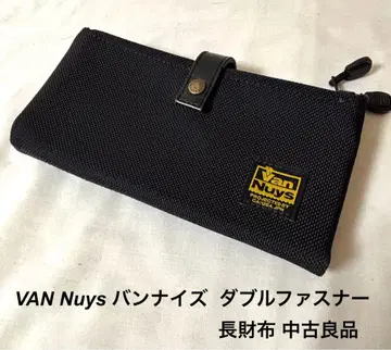 레어! VAN Nuys 반나이즈 더블 지퍼 장지갑 중고 고품질