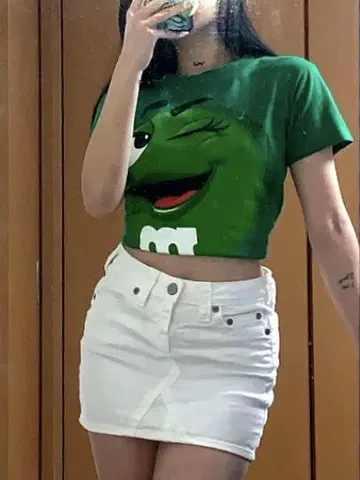 m&m's Green 캐릭터 티셔츠