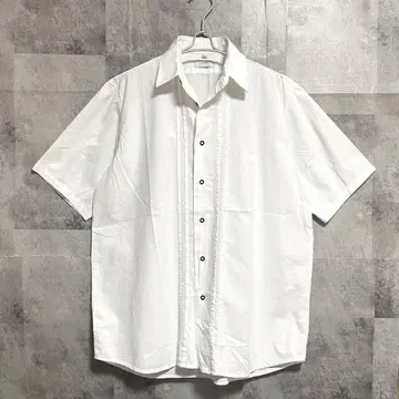 Canda 반팔 100% 코튼 셔츠 올 화이트 쿠바 셔츠