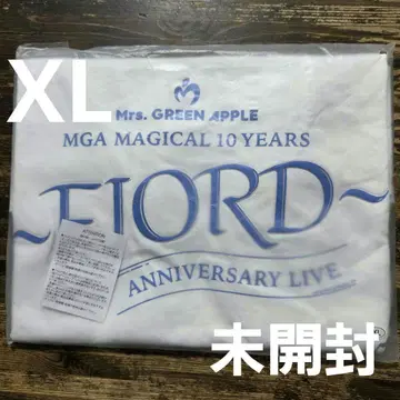 사이즈 XL FJORD 로고 티셔츠 화이트 미세스 그린 애플