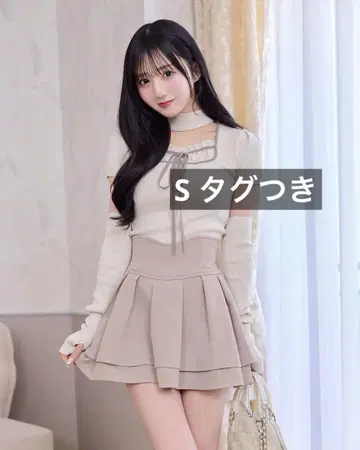S 미셸 마카롱 슬림 레그 스커트 더스티 핑크 이너 팬츠 포함