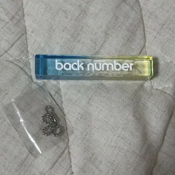 back number 아크릴 그라데 키링