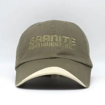 GRANITE 노스웨스트 사 리홈 기업 자수 캡 구제 의류 카키