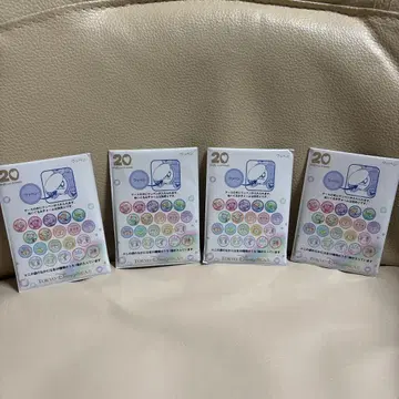 디즈니씨 더피 프렌즈 20주년 와펜 4개 패키지 접힘