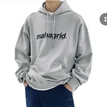 mahagrid BASIC LOGO HOODIE 그레이