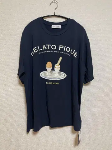 GELATO PIQUE 아이스크림 티셔츠 M 네이비 남성용