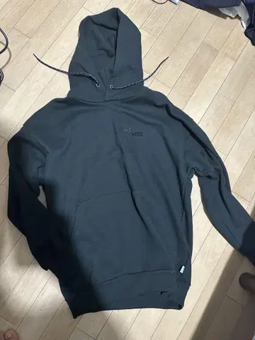 NAUTICA 다크 그레이 후드 부착 후드티