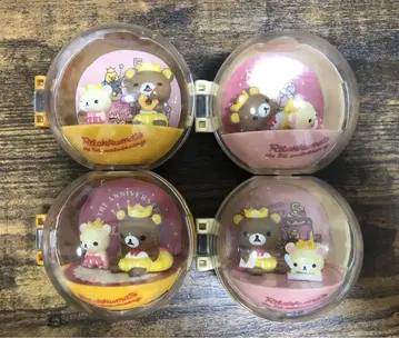 카바야 '리락쿠마와 코리락쿠마 5주년 기념 캡슐 피규어' 4종 세트