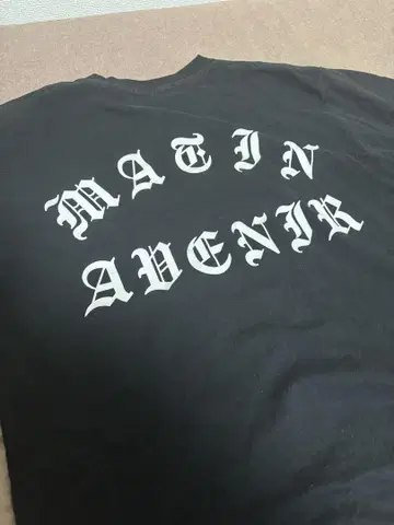 MATIN AVENIR 블랙 티셔츠 아사쿠라 미쿠루 RIZIN