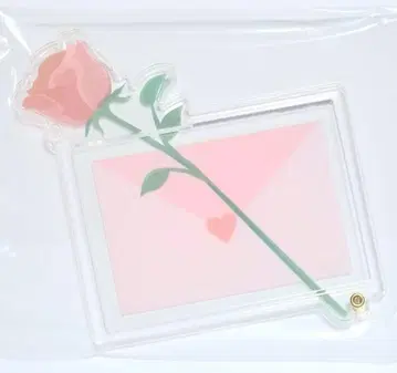 Fukuyafanfancy 포토 카드 아크릴 프레임 로즈 러브 레터 레드