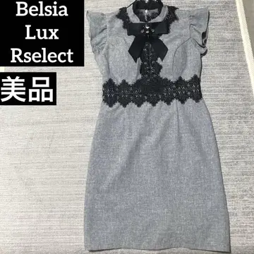 Belsia Lux Rselect 캬바쿠라 드레스 타이트 비쥬 리본