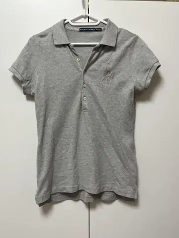 Ralph Lauren 그레이 반팔 폴로 셔츠 S