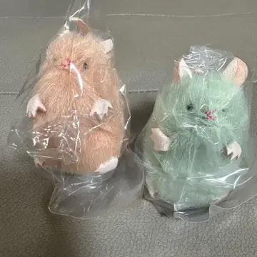 쥐 봉제 인형 및 의상 컬렉션 당근색, 에다마메색