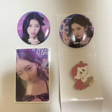 RIMA 캔뱃지 핀 배지 4종 세트 팝업 NiziU 리마
