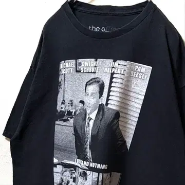 지오피스 넷플릭스 티셔츠 블랙 검정 L 구제 의류