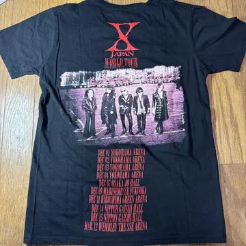 X JAPAN 티셔츠 S 월드 투어 2015 2016