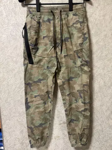 카모플라쥬 조거 팬츠 사이드 지퍼